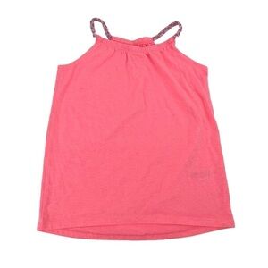 OshKosh B’Gosh Pink Braided Strap Tank Top Size 7 Big Girl’s